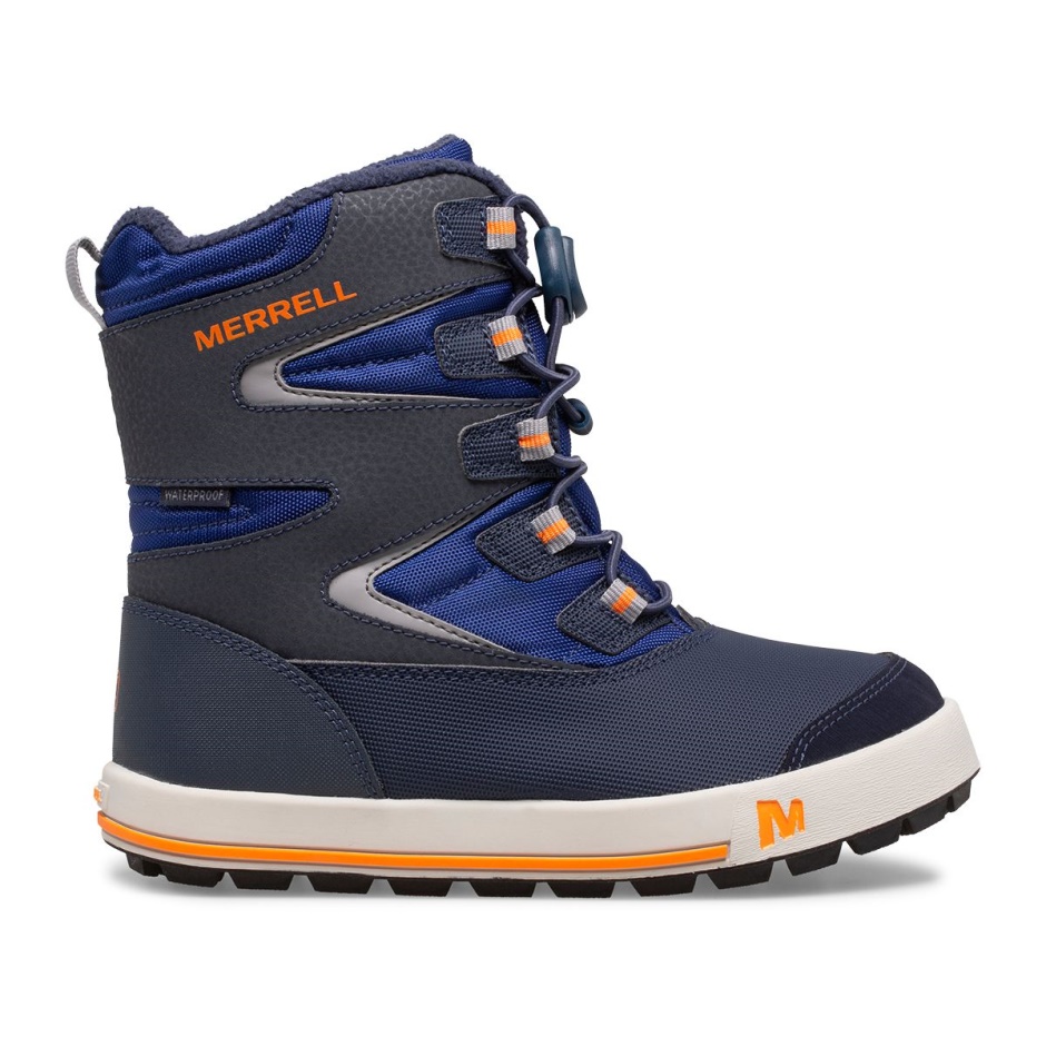 Big Kid's Snow Bank 3.0 Støvle Marine Kobolt Orange Merrell