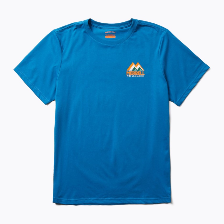 M-mountain T-shirt Til Mænd Blå Merrell
