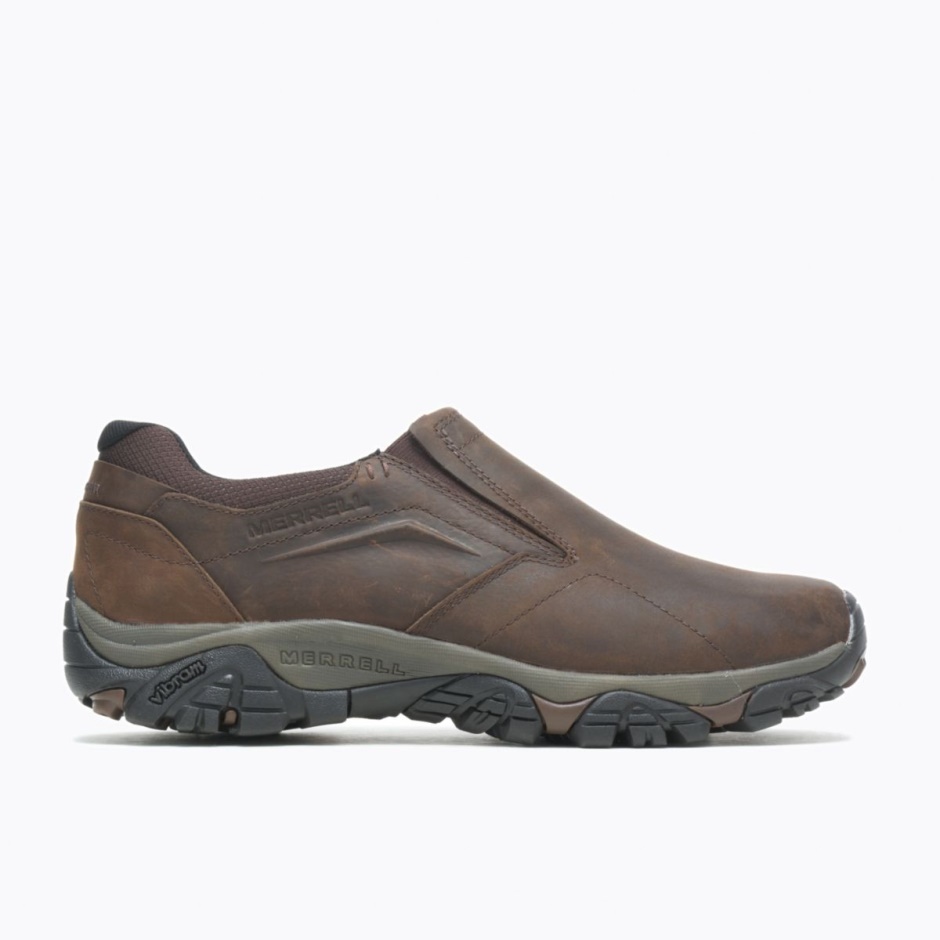 Mænds Moab Eventyr Moc Wide Width Merrell Dark Earth
