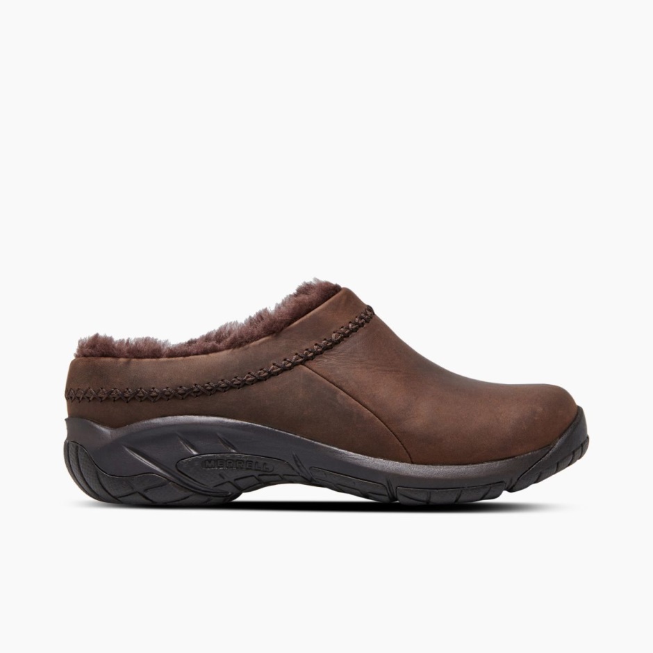 Merrell Encore Ice 4 Læder Glat Espresso Til Kvinder
