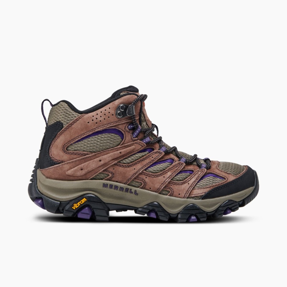 Merrell Dame Moab 3 Mid Wide Width Bracken Lilla