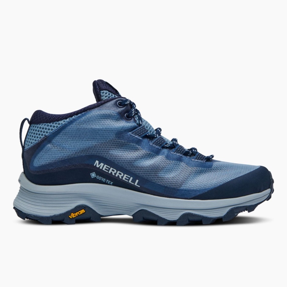 Kvinders Moab Speed Mid Gore-tex Merrell Marineblå